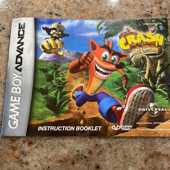 Game Boy Advance Crash Bandicoot, The Big Adventure, Instruction Booklet… - Picture 1 of 1